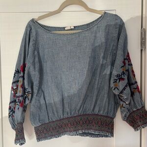 GAP Embroidered Denim Shirt